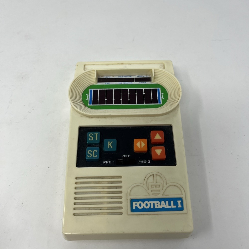Vtg 1977 MATTEL ELECTRONICS Football I Handheld Game TESTED & WORKS!